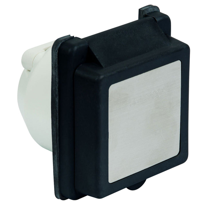 Marinco 30A shore power inlet - Black