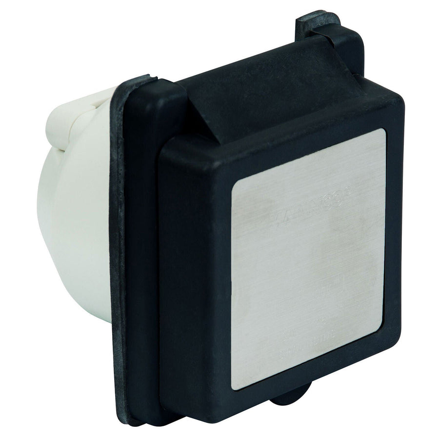 Marinco 30A shore power inlet - Black