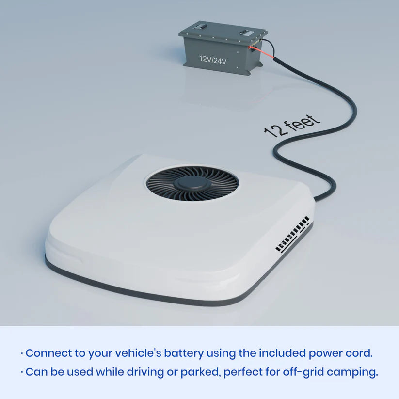 OutEquip Pro Summit 2 – 12V 10,000 BTU Rooftop Air Conditioner with PTC Heat Option