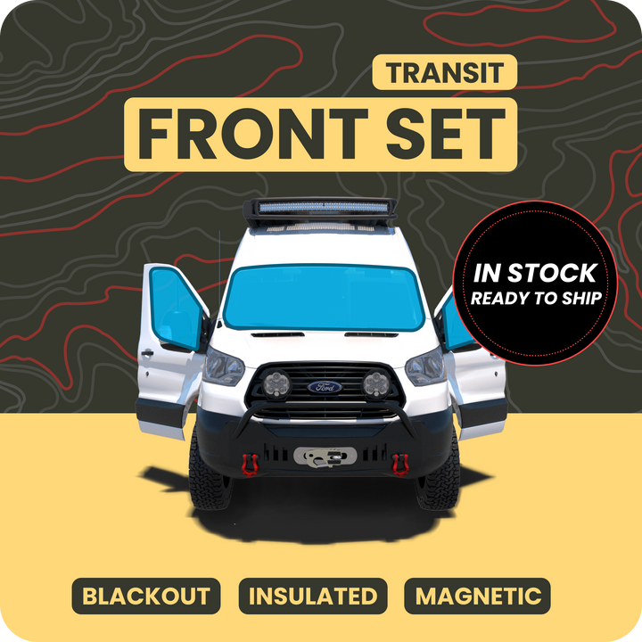 The Wanderful Transit Front Cab Window Cover Set