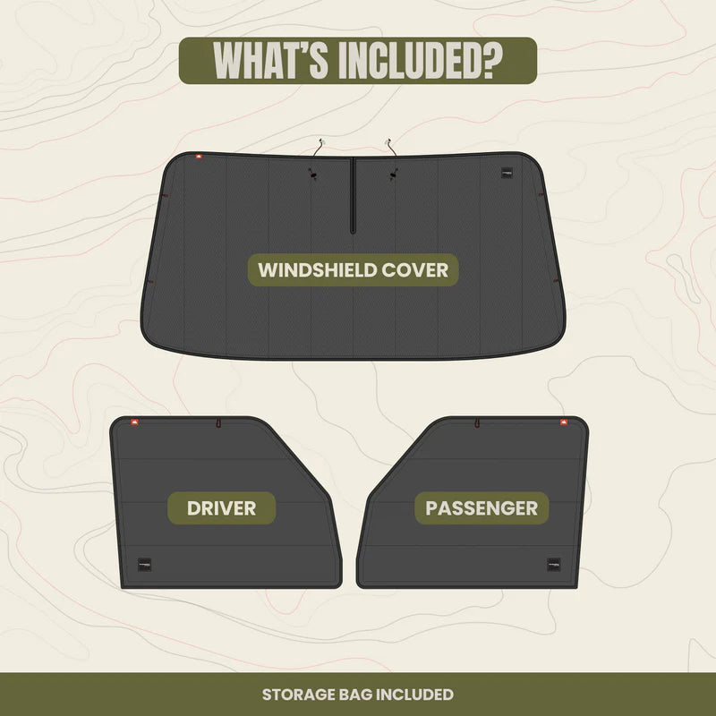 Wanderful - Ford E-Series Front Cab Window Cover Set