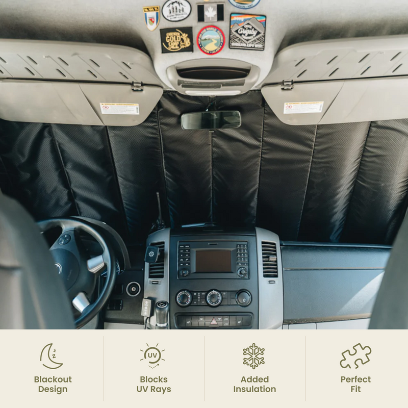 Wanderful - Ford E-Series Front Cab Window Cover Set