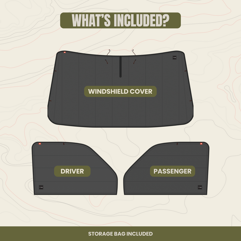 Wanderful - Chevy Express Front Cab Window Cover Set