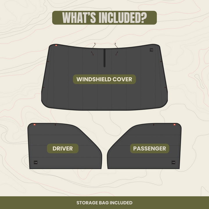 Wanderful - Chevy Express Front Cab Window Cover Set