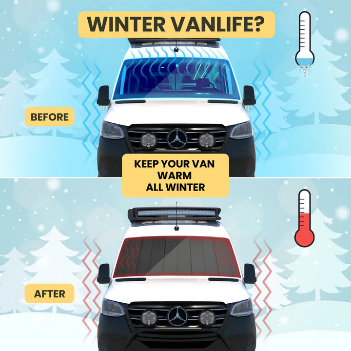 Wanderful - Ford E-Series Front Cab Window Cover Set