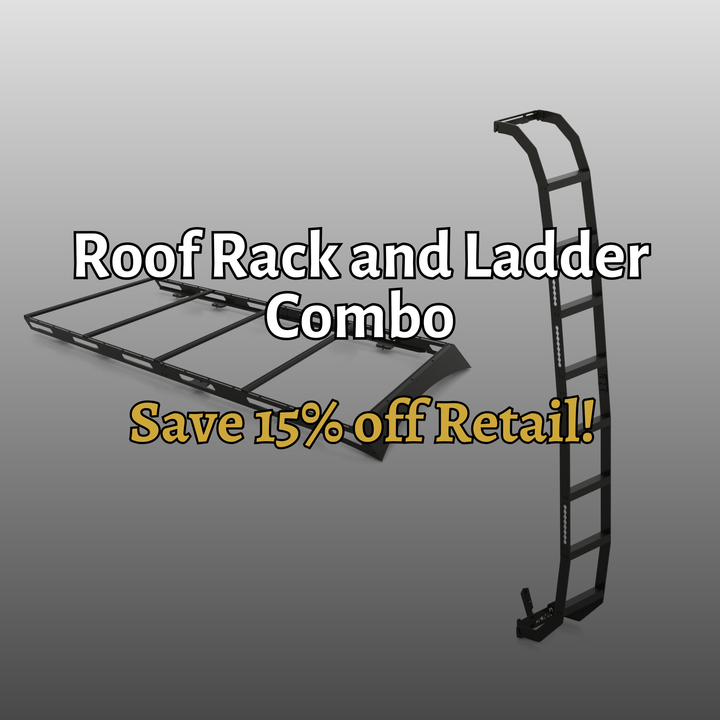 Roof Rack and Ladder Combo by Curious Campervans (Save 15% off Retail)