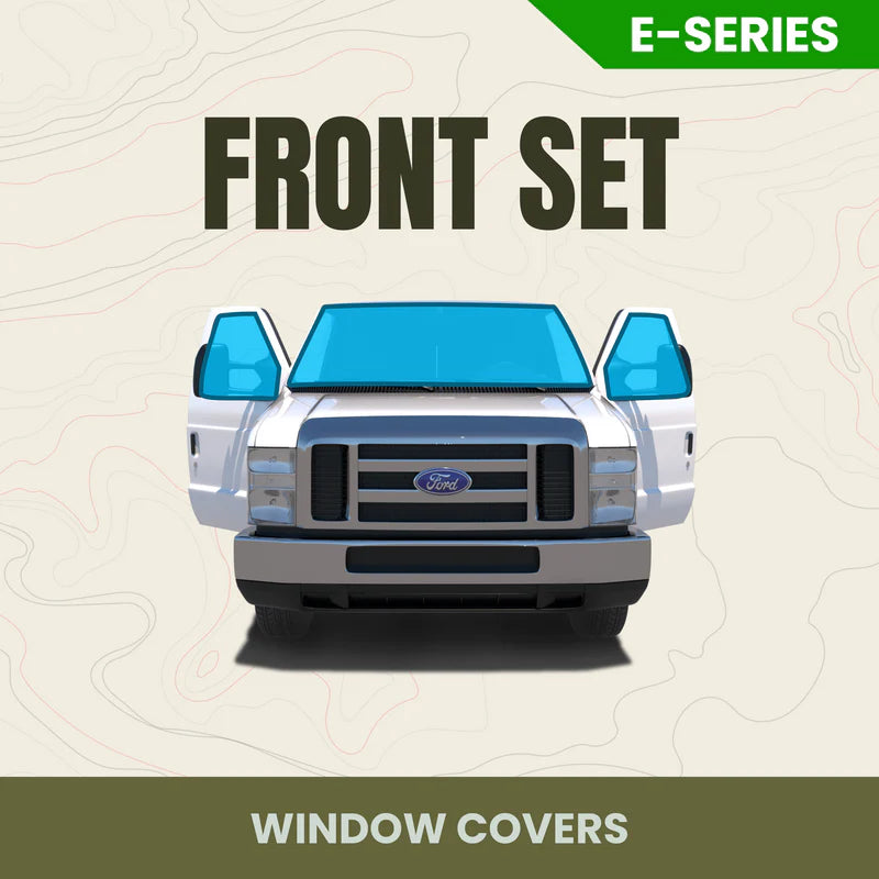 Wanderful - Ford E-Series Front Cab Window Cover Set