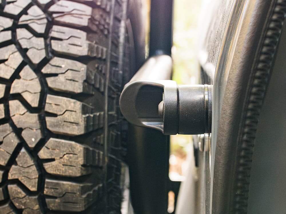 Transit Rear Door Ladder with Tire Carrier