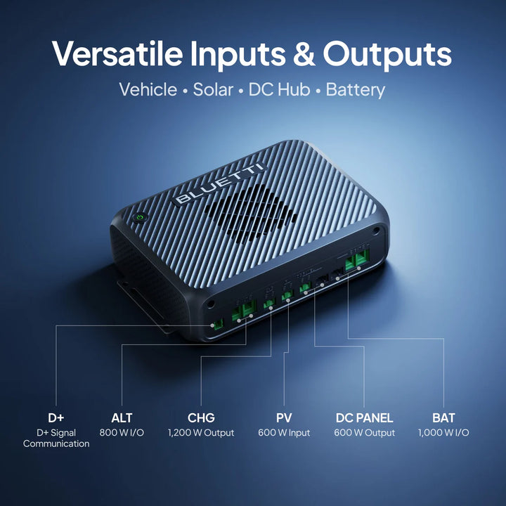 Bluetti Charger 2 - 1200W Alternator & Solar Dual DC Charger