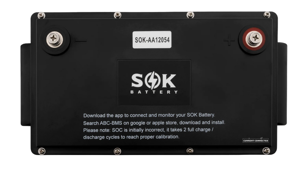 SOK 100Ah | 12V - LiFePO4 Lithium Battery - Marine Version (Plastic Case)