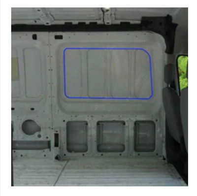 AMA Passenger Sliding Door Half-Slider Window for Ford Transit (2015-present)