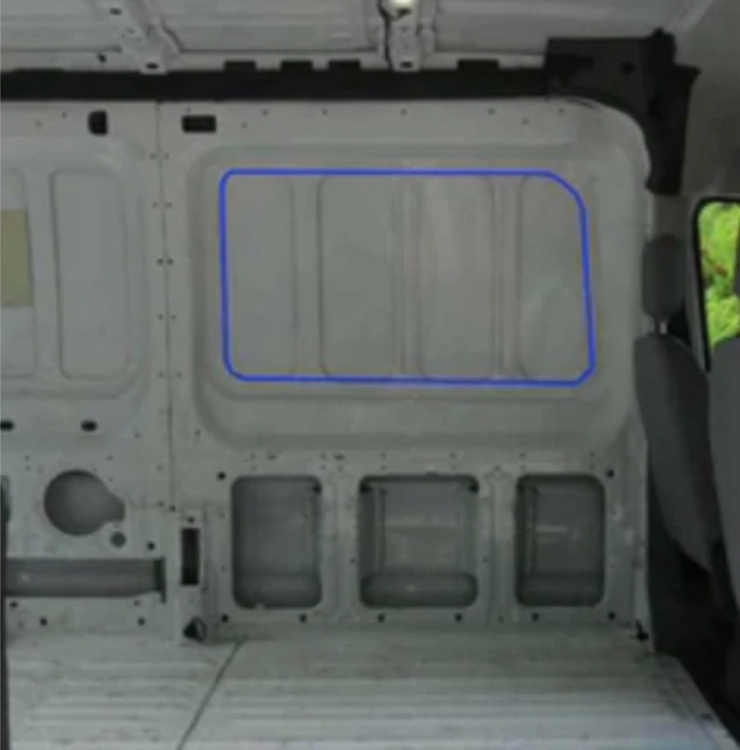 AMA Driver Side Forward Half-Slider Window for Ford Transit (2015-present)